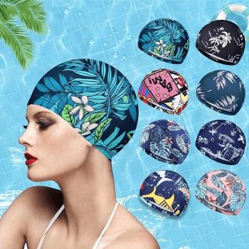 [A Colorful Print Swimming Cap] Upgrade Your Swimming Experience With A Colorful Print Swimming Cap!
