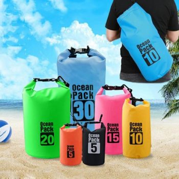 Dry Bags, Waterproof Storage Bags, 2L/ 5L/10L/ 15L /20L /30L Roll Top Dry Compression Sack For Swimming, Boating, Hiking, Skiing, Rafting Outdoors Activities