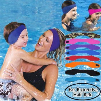 Men Women Adult Kids Bathing Swimming Ear Band Hair Headband