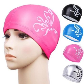 New Adult Swimming Cap Swim Mens Womens Stretch Elastic Waterproof Bathing Hat