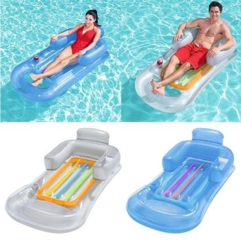 Summer Inflatable Floating Row 160X85Cm Beach Swimming Air Mattress Pool Floats Floating Lounge Sleeping Bed For Water Sports Party