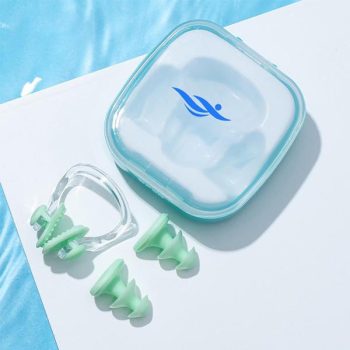 Upgrade Silicone Waterproof Swimming Nose Clips & Earplugs